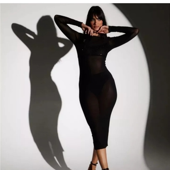 SLA black Soho Midi dress - Picture 1 of 14